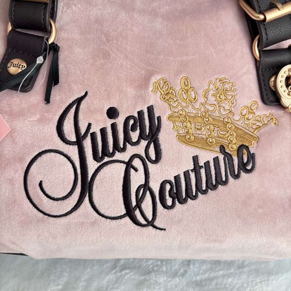 JUICY COUTURE The Key To Juicy Pink Satchel Handbag--NWT - Picture 5 of 15